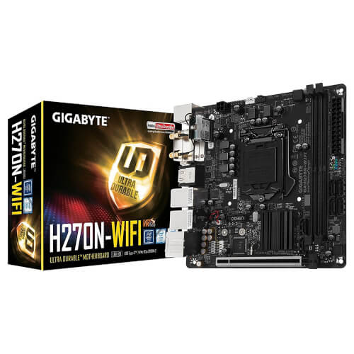 Placa Gigabyte H270n-Wifi Intel1151 Ddr4 Pcx3.0 Mitx Hdmi | Quonty.com | GA-H270N-WIFI