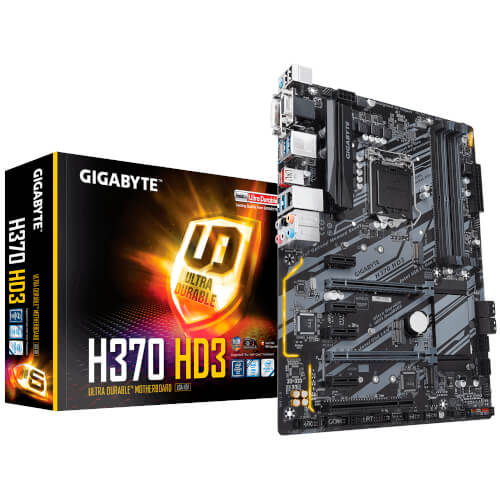 Placa Gigabyte H370 Hd3 Intel1151 Pcoe3.0 Atx | Quonty.com | GAH370HD3