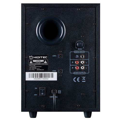 Altavoces Hiditec 2.1 H500 Multimedia 100w Bt4.0 Usb Sd | Quonty.com | SPK010001