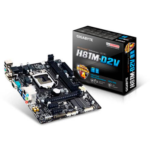 Placa Gigabyte H81m-D2v Intel1150 2ddr3 Dvi Sata3 Usb3.0 | Quonty.com | GA-H81M-D2V