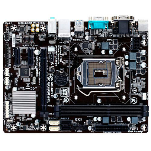 Placa Gigabyte H81m-D2v Intel1150 2ddr3 Dvi Sata3 Usb3.0 | Quonty.com | GA-H81M-D2V