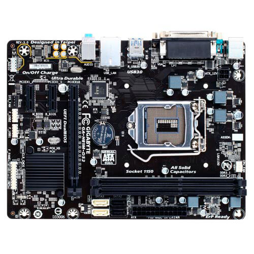Placa Gigabyte H81m-Ds2 Intel1150 2ddr3 Vga Sata3 Usb3.0 | Quonty.com | GA-H81M-DS2