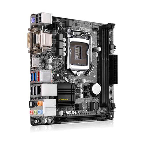 Placa Asrock H81m-Itx Intel1150 2ddr3 Hdmi Sata3 Usb3.0 | Quonty.com | 90-MXGPN0-A0UAYZ