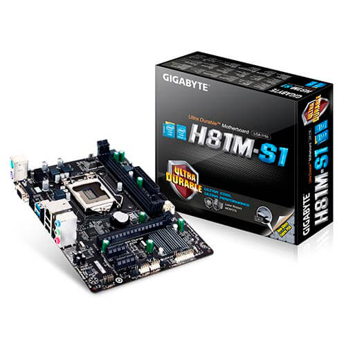 Placa Gigabyte H81m-S1 Intel1150 2ddr3 Vga Sata3 Usb3.0 Matx | Quonty.com | GA-H81M-S1