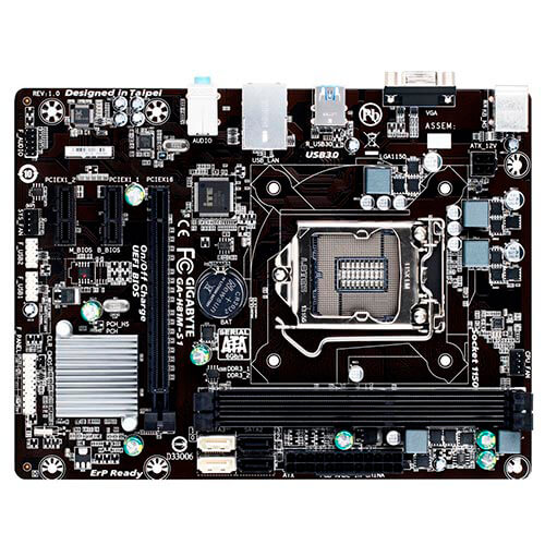 Placa Gigabyte H81m-S1 Intel1150 2ddr3 Vga Sata3 Usb3.0 Matx | Quonty.com | GA-H81M-S1
