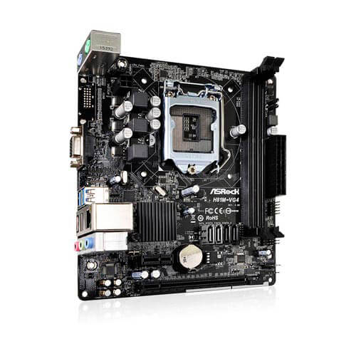 Placa Asrock H81m-Vg4 R3.0 Intel1150 2ddr3 Vga Sata3 Usb3.0 | Quonty.com | 90-MXB1J0-A0UAYZ
