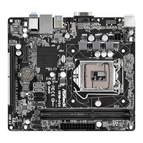 Placa Asrock H81m-Vg4 R2.0 Intel1150 2ddr3 Vga Sata3 Usb3.0 | Quonty.com | 90-MXGV40-A0UAYZ