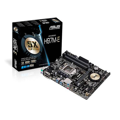 Placa Asus H97m-E Intel1150 4ddr3 Hdmi Pcx3.0 Sata3 Usb3.0 | Quonty.com | 90MB0IQ0-M0EAY0