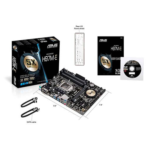Placa Asus H97m-E Intel1150 4ddr3 Hdmi Pcx3.0 Sata3 Usb3.0 | Quonty.com | 90MB0IQ0-M0EAY0