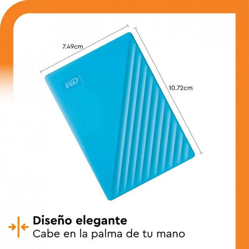 Hdd Wd Externo 2.5&Quot; 2tb My Passport Azul | Quonty.com | WDBYVG0020BBL-WESN