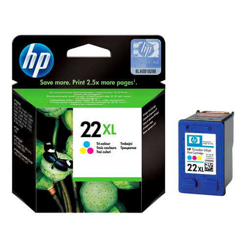 Tinta Hp C9352c Nº 22xl Tricolor | Quonty.com | C9352CE