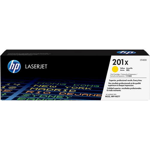 Toner Hp Cf402x Nº201x Amarillo 2.300pag Alta Capacidad | Quonty.com | CF402X