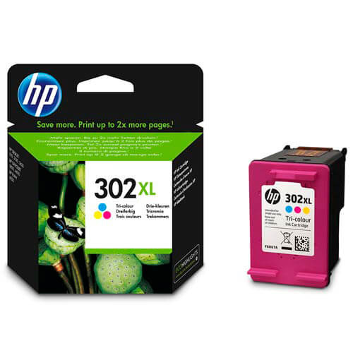 Tinta Hp F6u67ae Nº 302xl Tricolor | Quonty.com | F6U67AE