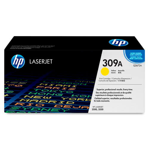 Toner Hp Q2672a Nº309a Amarillo 4.000pag | Quonty.com | Q2672A