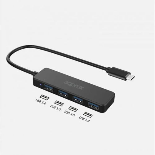 Hub Approx Appc54usb-C A 4ptos Usb3.0 | Quonty.com | APPC54