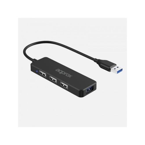 Hubs Approx Appc47 3ptos Usb2.0 + 1pto Usb3.0 5000mbps Negro | Quonty.com | APPC47