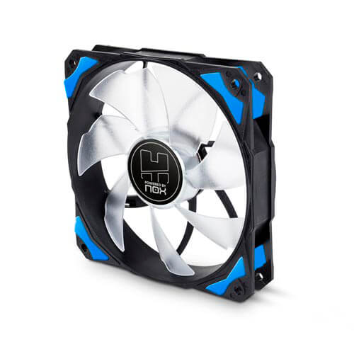 Ventilador Nox Hfan 12cm 1.600rpm Leds-Azules | Quonty.com | HXHUMMERF120LB