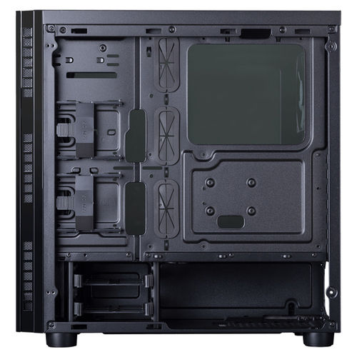 Caja Semitorre Hiditec Ng-Vx Usb3.0 2usb2.0 S/Fuente Negro | Quonty.com | CHA010016