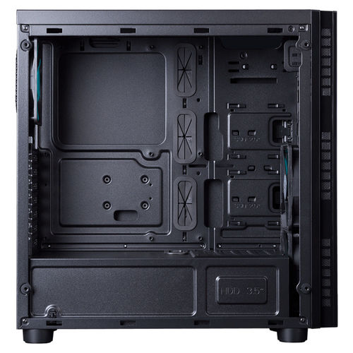Caja Semitorre Hiditec Ng-Vx Usb3.0 2usb2.0 S/Fuente Negro | Quonty.com | CHA010016