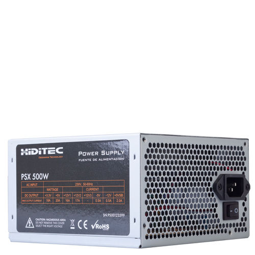 Fuente Alimentacion Hiditec Psx 500 500w Atx | Quonty.com | PS00123599