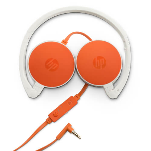 Auriculares C/Micrófono Hp H2800 Naranja | Quonty.com | F6J05AA