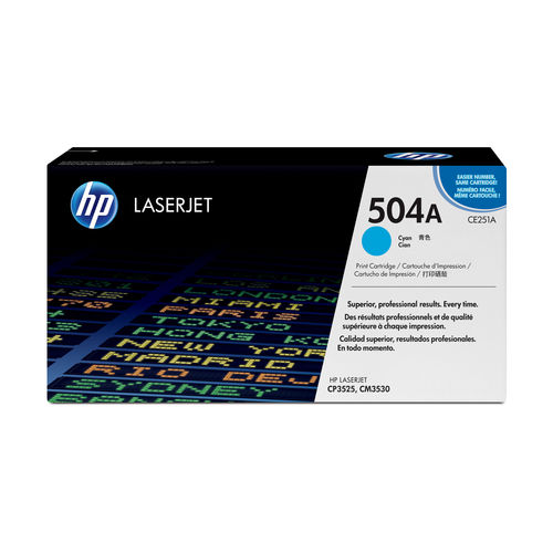 Toner Hp Ce251a Nº504a Cian 7.000pag | Quonty.com | CE251A