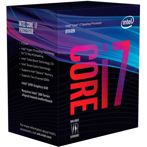 Intel Core I7-8700k 3,7/4,7ghz Lga1151 S/Ventilador | Quonty.com | BX80684I78700K