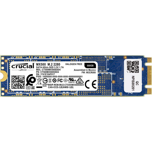 Ssd Crucial Ct500mx500ssd4 Mx500 M.2 Type 2280s 500gb | Quonty.com | CT500MX500SSD4