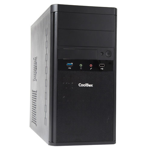 Caja Torre Coolbox M55 Micro Atx C/Fuente 2xusb3.0 Negro | Quonty.com | COO-PCM55-1