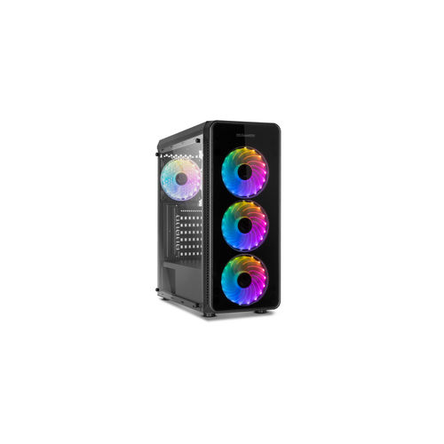Caja Semitorre Nox Hummer Tgm S/Fuente Usb3.0 Negro Rgb | Quonty.com | NXHUMMERTGM