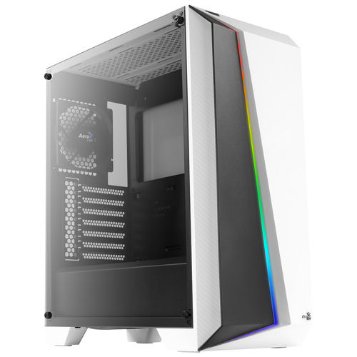 Caja Semitorre Aerocool Cylon Pro Atx S/Fuente Usb2.0 Blanco | Quonty.com | CYLONPROWG