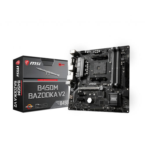 Placa Msi B450m Bazooka V2 Amd Am4 Matx | Quonty.com | 911-7A38-026