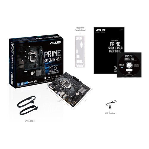 Placa Asus Prime H310m-E R2.0 Intel1151 Atx | Quonty.com | 90MB0Z20-M0EAY0