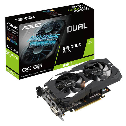 Tarjeta Grafica Asus Nvidia Dual Gtx 1660 Ti O6g 6gb Gddr6 | Quonty.com | 90YV0CT2-M0NA00