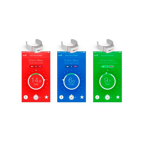 Medidor Inteligente Temperatura Del Vino Kelvin K2 | Quonty.com | KELVINK2