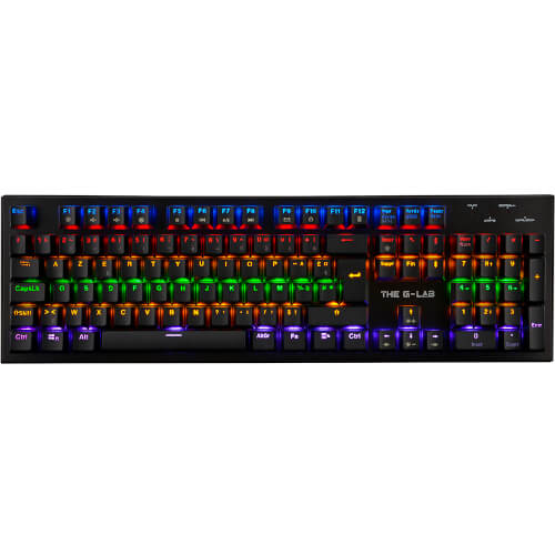 Teclado The G-Lab Keyz-Carbon-V2/Sp Usb Negro | Quonty.com | KEYZ-CARBON-V2/SP