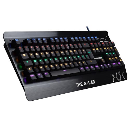 Teclado The G-Lab Keyz Meca Usb Negro Mecanico | Quonty.com | KEYZ-MECA/SP
