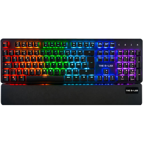 Teclado The G-Lab Keyz-Rubidium/Sp Usb Negro Mecanico | Quonty.com | KEYZ-RUBIDIUM/SP