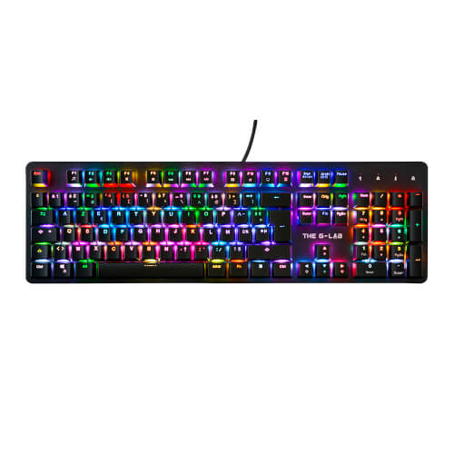 Teclado The G-Lab Keyz-Rubidium/Sp Usb Negro Mecanico | Quonty.com | KEYZ-RUBIDIUM/SP