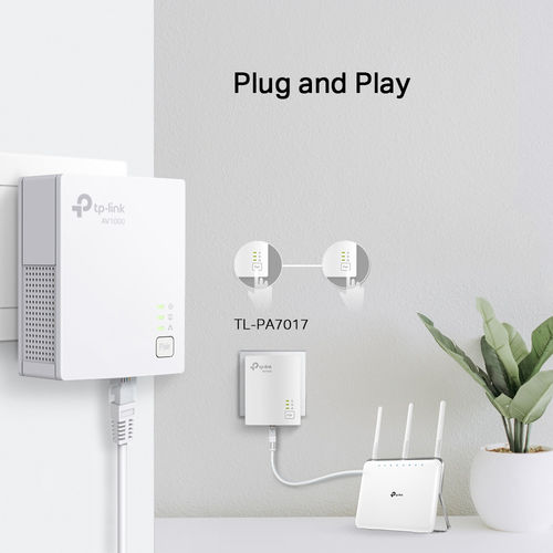 Kit 2 Plc/Powerline Tp-Link Tl-Pa7017kit 1rj45/1000mbps | Quonty.com | TL-PA7017 KIT