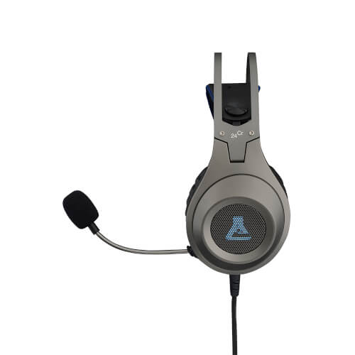 Auriculares C/Microfono The G-Lab Korp Chromium Jack Silver | Quonty.com | KORP-CHROMIUM-SILV