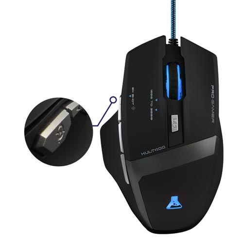 Raton The G-Lab Kult 100 Optico 3200dpi Usb Negro | Quonty.com | KULT100