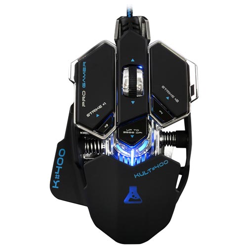 Raton The G-Lab Kult 400 Optico 3500dpi Usb Negro | Quonty.com | KULT400