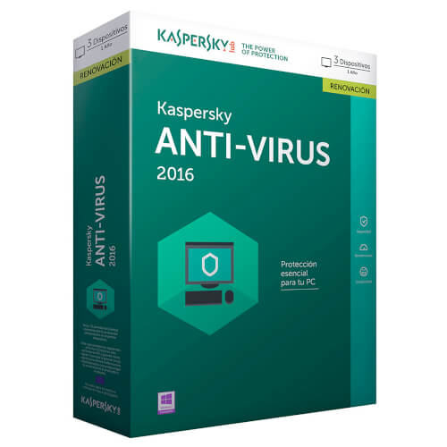 Antivirus Kaspersky 2016 Renovación 3l | Quonty.com | KL1167SBCFR