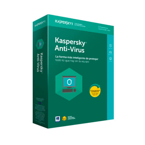 Antivirus Kaspersky 2018 3l | Quonty.com | KL1171S5CFS-8
