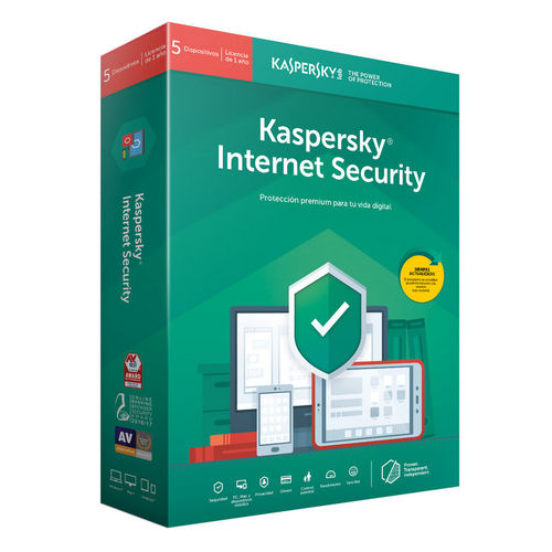 Antivirus Kaspersky Internet Security 2019 - 5 Licencias | Quonty.com | KL1939S5EFS-9