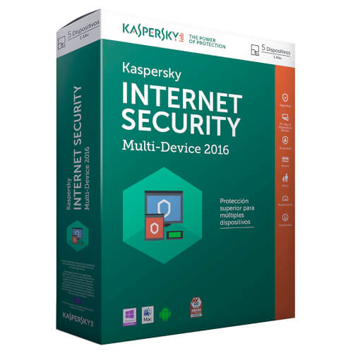 Antivirus Kaspersky Internet Security Multi Device 2016 5l | Quonty.com | KL1941SBEFS-6