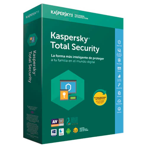 Antivirus Kaspersky Total Security 2018 3l | Quonty.com | KL1919S5CFS-8