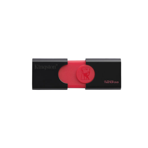 Pendrive 128gb Usb 3.0 Kingston Data Traveler 106 Negro Rojo | Quonty.com | DT106/128GB