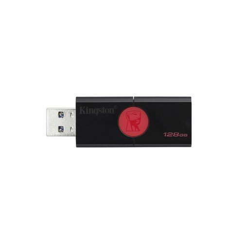 Pendrive 128gb Usb 3.0 Kingston Data Traveler 106 Negro Rojo | Quonty.com | DT106/128GB